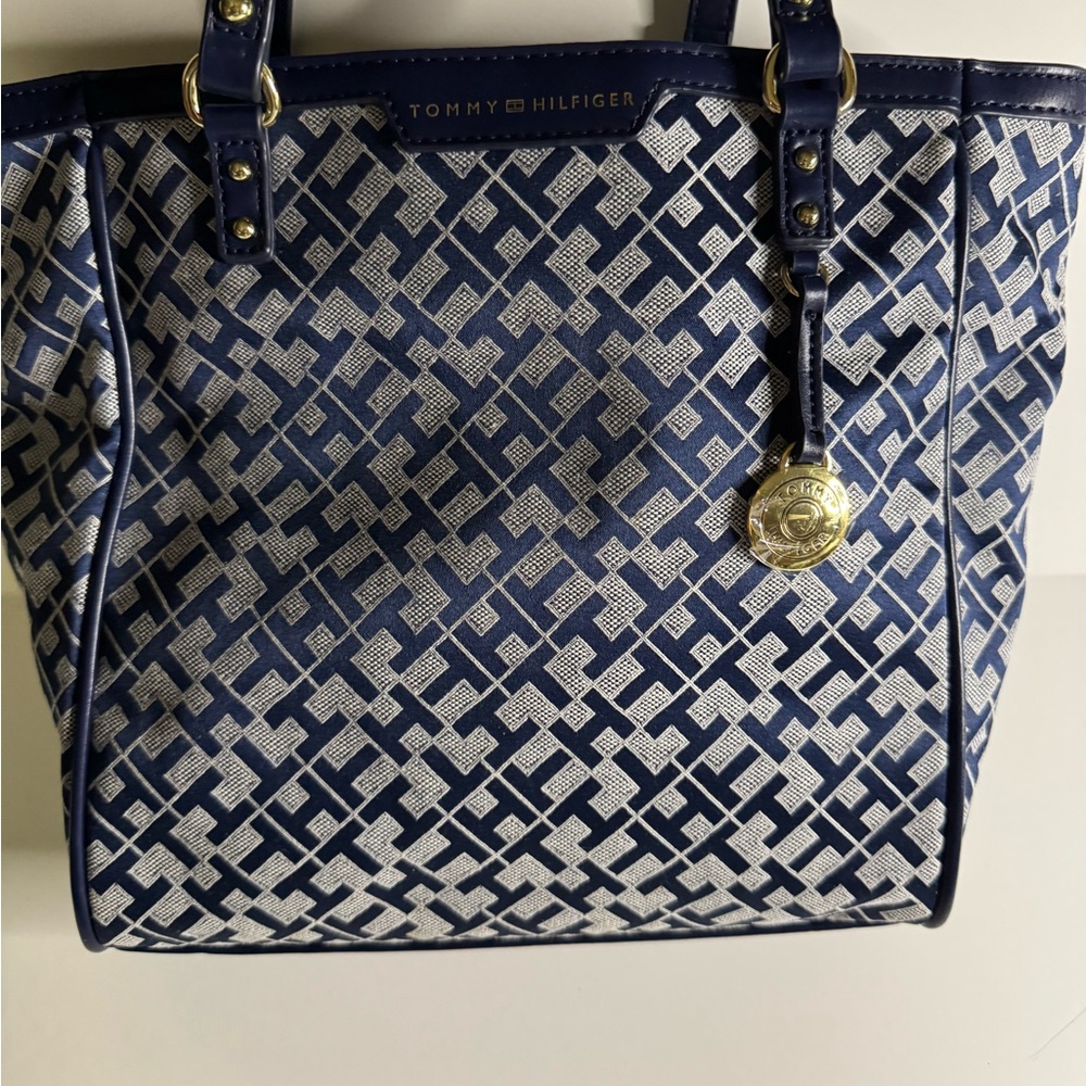 Tommy Hilfiger Blue and cream Women's Bag